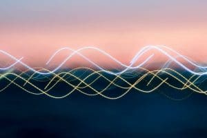 Abstraction of sound waves.