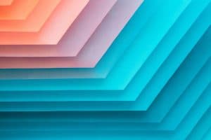 Cascading rectilinear shapes.