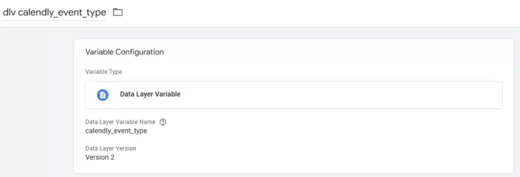 calendly data layer variable