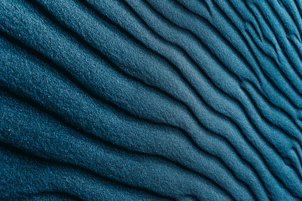 blue sand reminds me of time passing