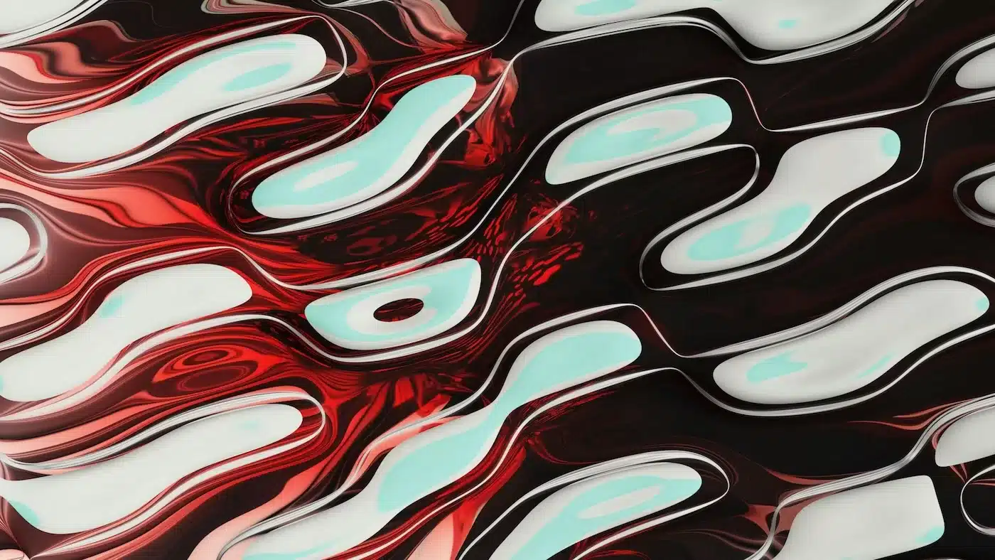 eerie waves in a red soup