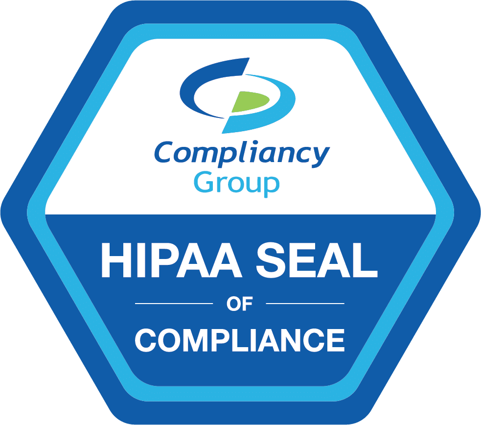 HIPAA compliance badge from Compliancy Group